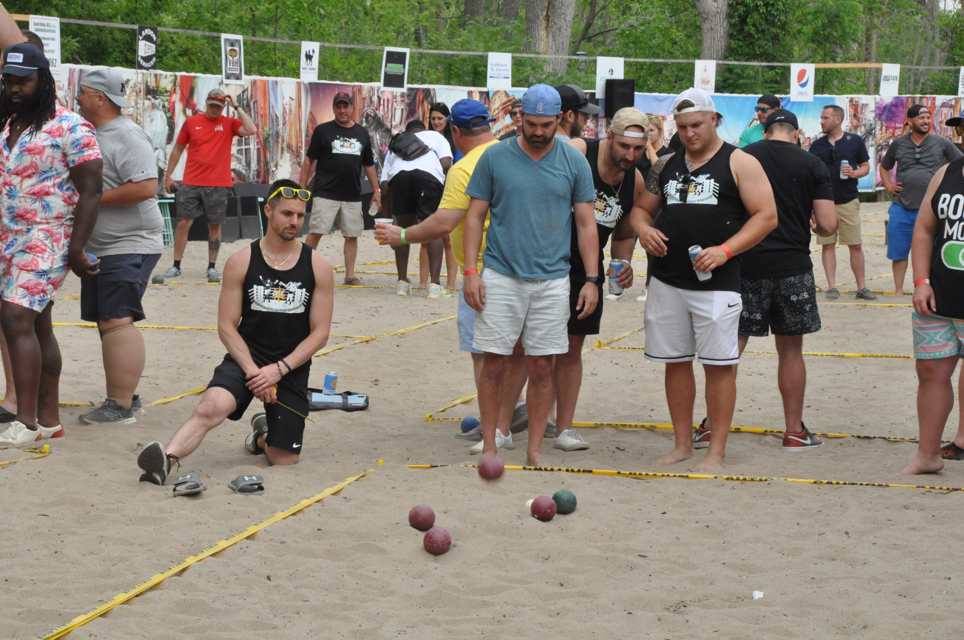 Dion's Dreamers cornhole tournament at Woodlawn Beach State Park